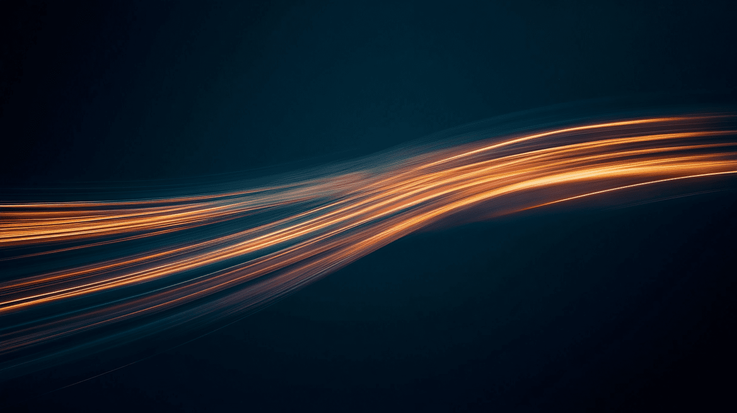 Light trails curving upward — mood elevation