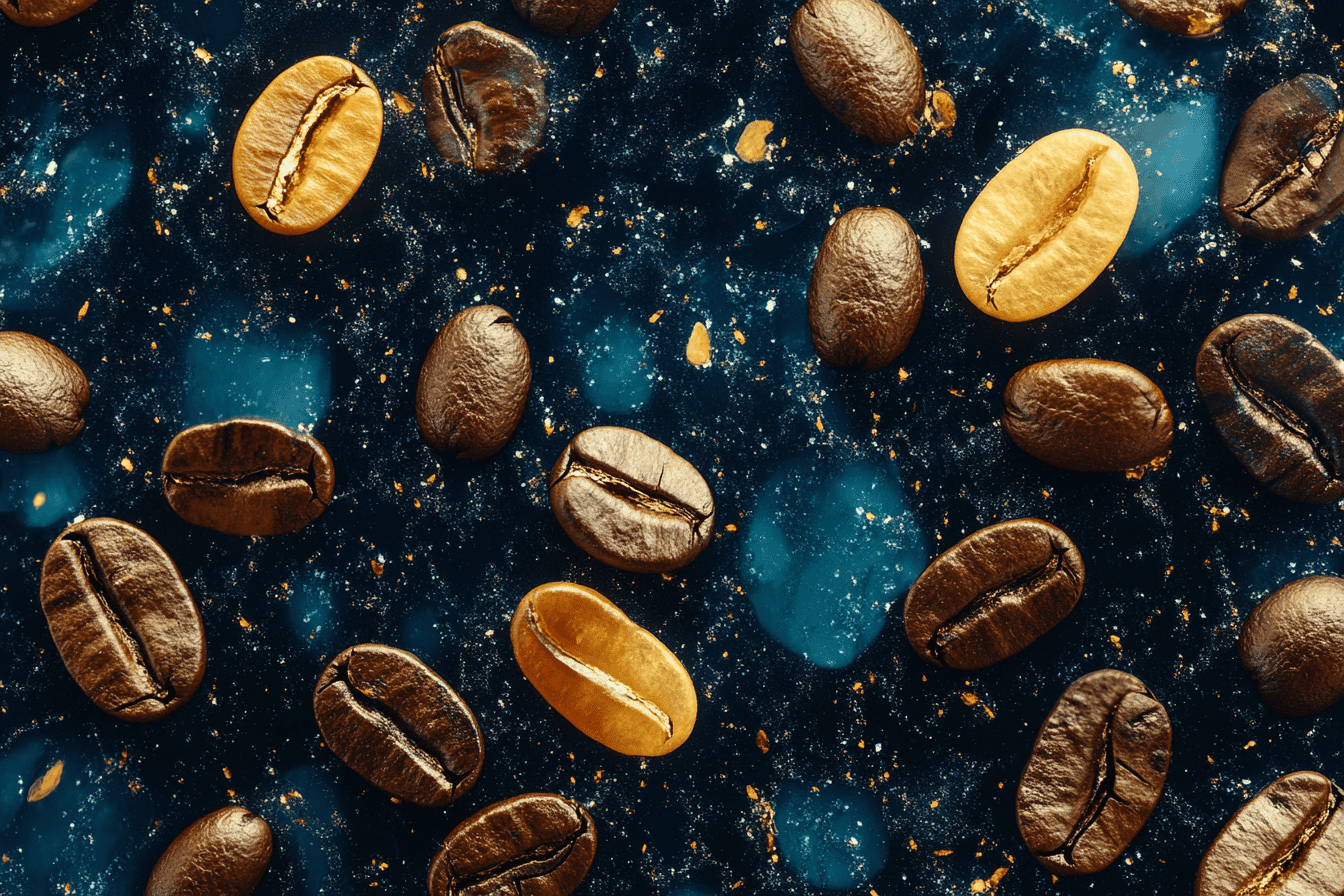Extreme macro coffee grounds — histamine in coffee